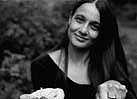 Karen Savoca in her Garden